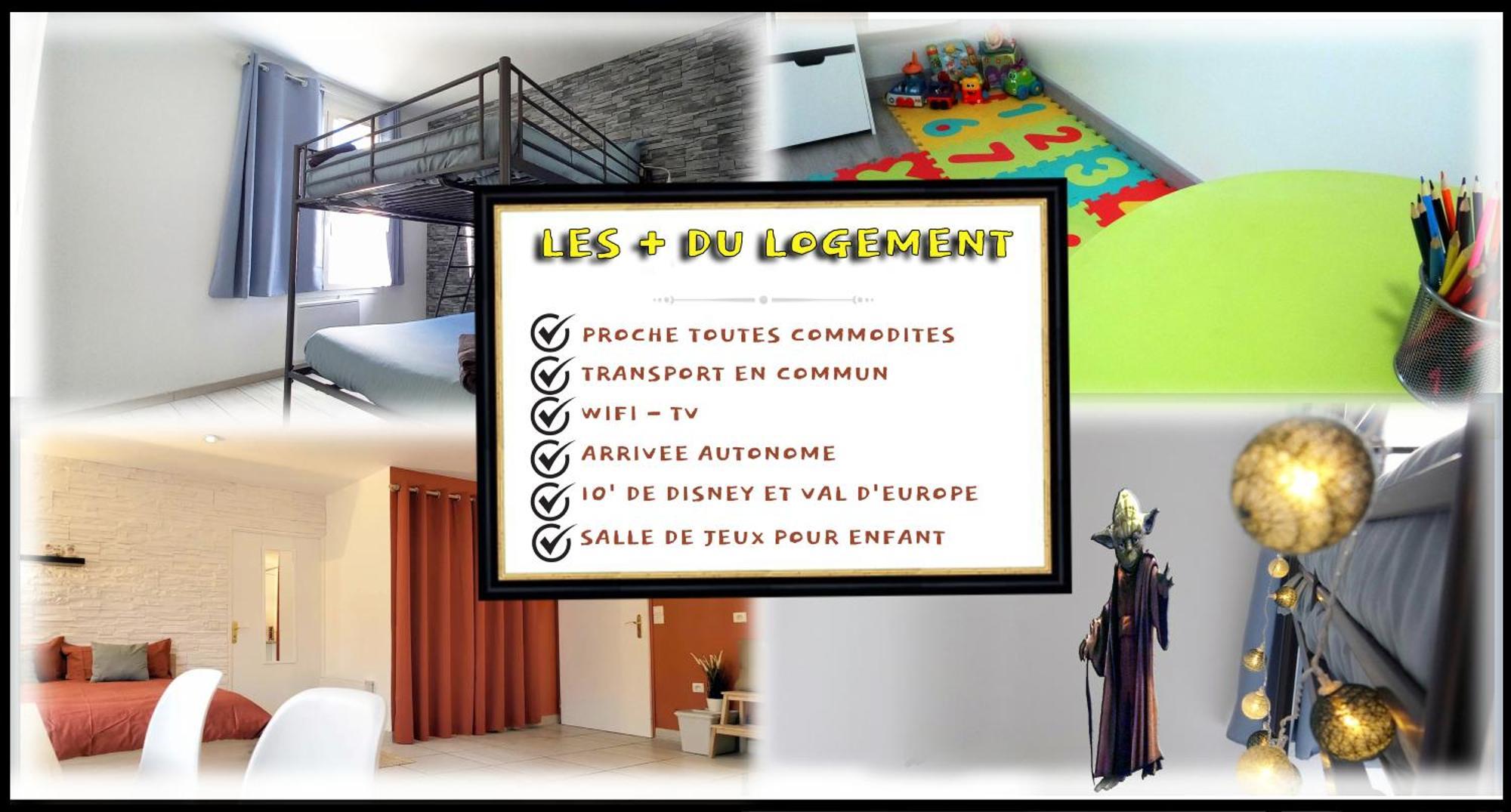 Appartement Avec Salle De Jeux Privee,10Min De Disney Transport En Commun 6 Couchages シャントルー・アン・ブリ エクステリア 写真